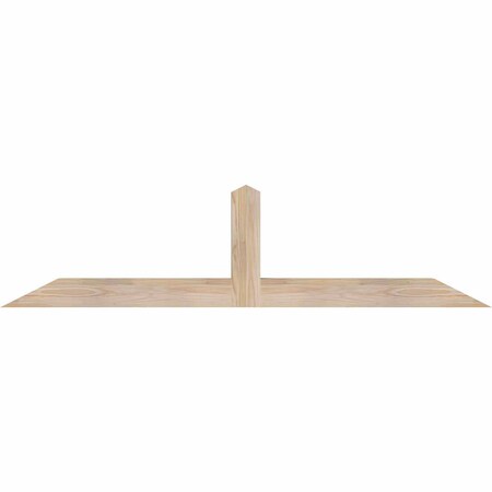 Ekena Millwork Portland Smooth Timber Gable Bracket, Douglas Fir, 60"W x 15"H x 3 1/2"D x 3 1/2"F, 6/12 Pitch GBW060X15X0404POR00SDF